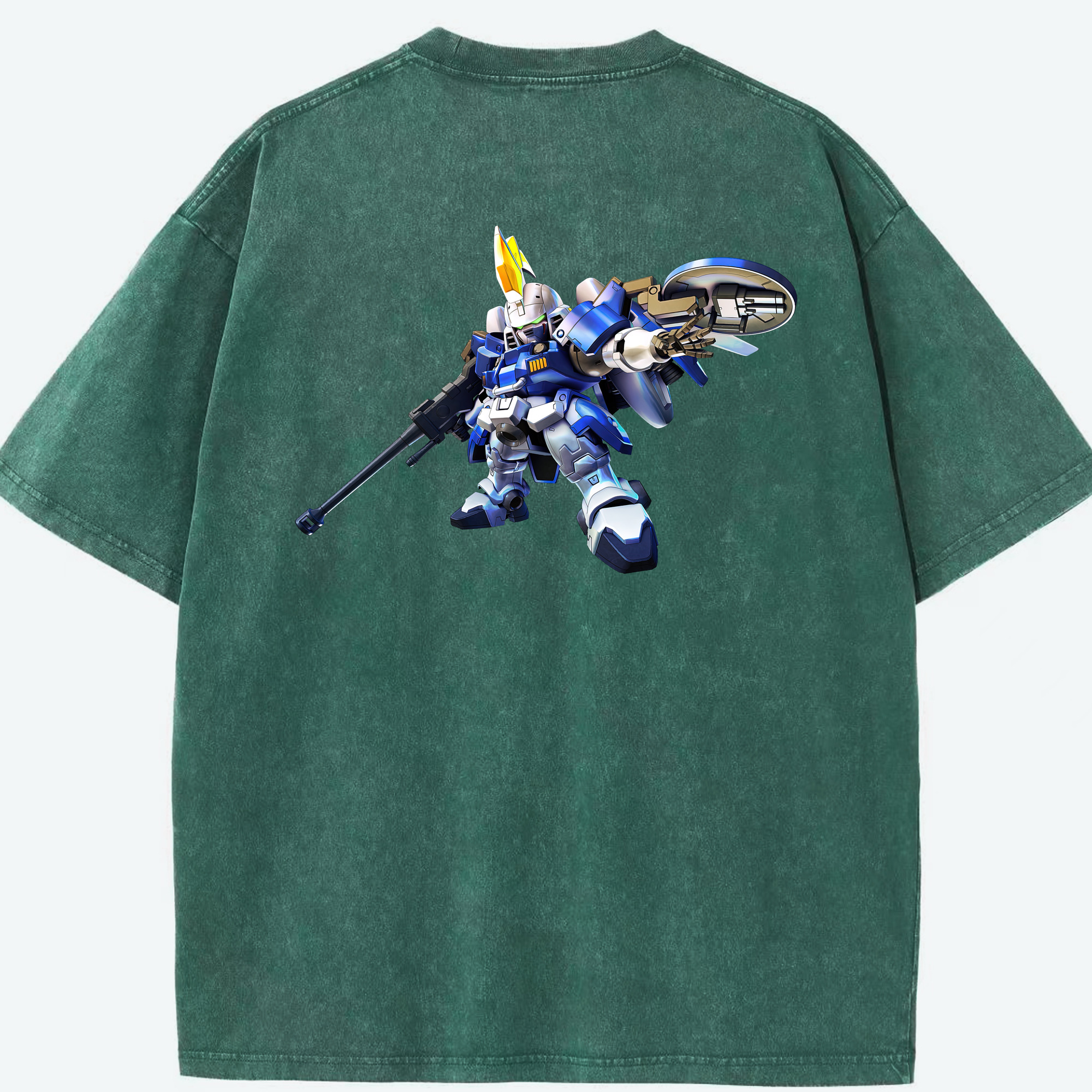 （画像用） 機動戦士ガンダム Mobile Suit Gundam 綿100% ヴィンテージ風 半袖Tシャツ（背面プリント）